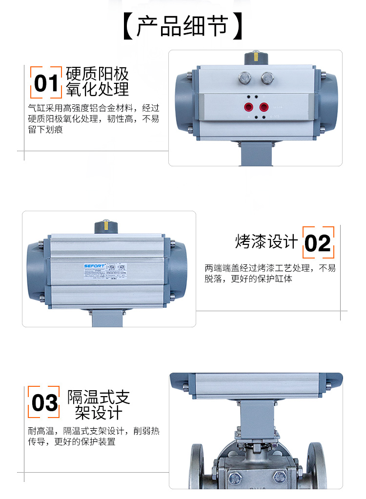 SEFORT氣動(dòng)三通高溫球閥